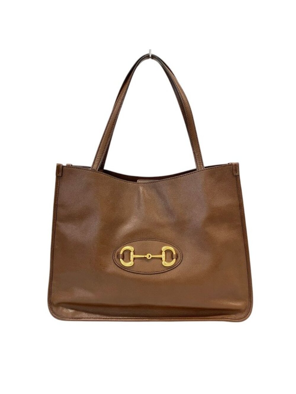 Gucci Horsebit 1955 Leather Tote Bag Brown